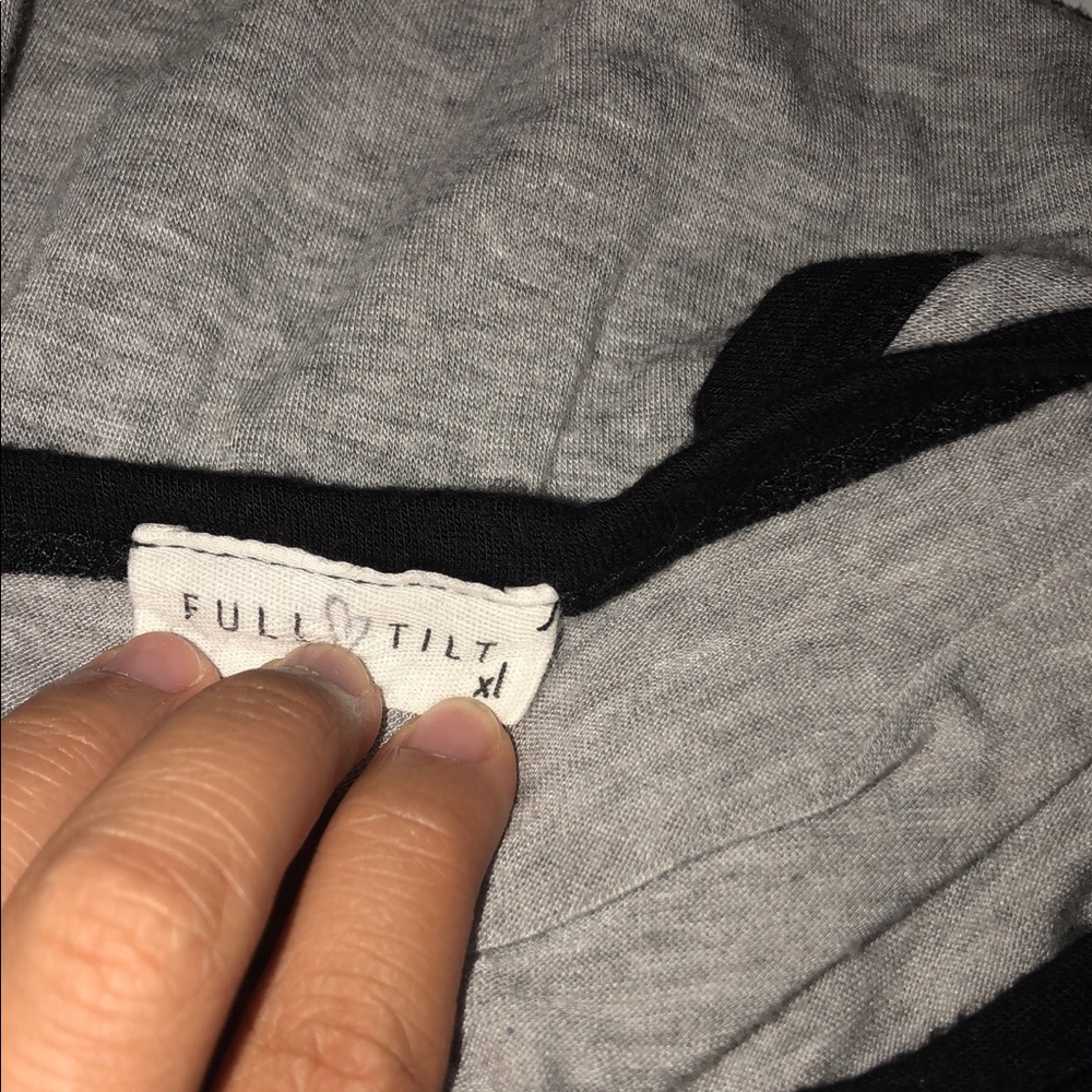 Grey Panda Ringer Tee - Picture 2 of 2